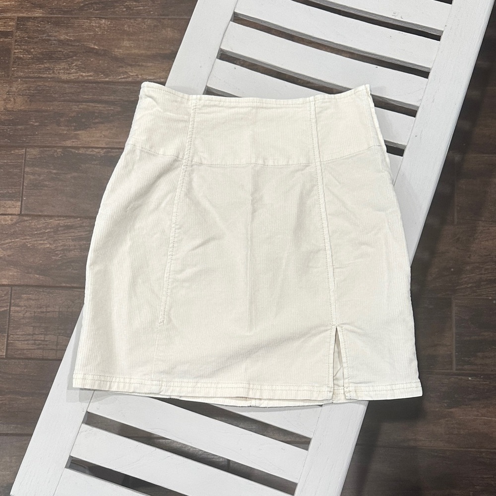 Free People Off-White Mini Skirt